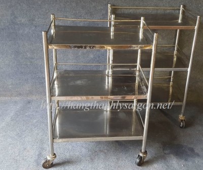 BÁN THANH LÝ KỆ INOX 3 TẦNG 40 x 60