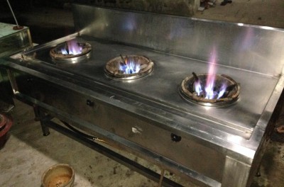 BẾP 3 HỌNG NHÀ HÀNG THANH LÝ INOX 304