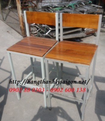 THANH LÝ GHẾ GỖ CHÂN SẮT